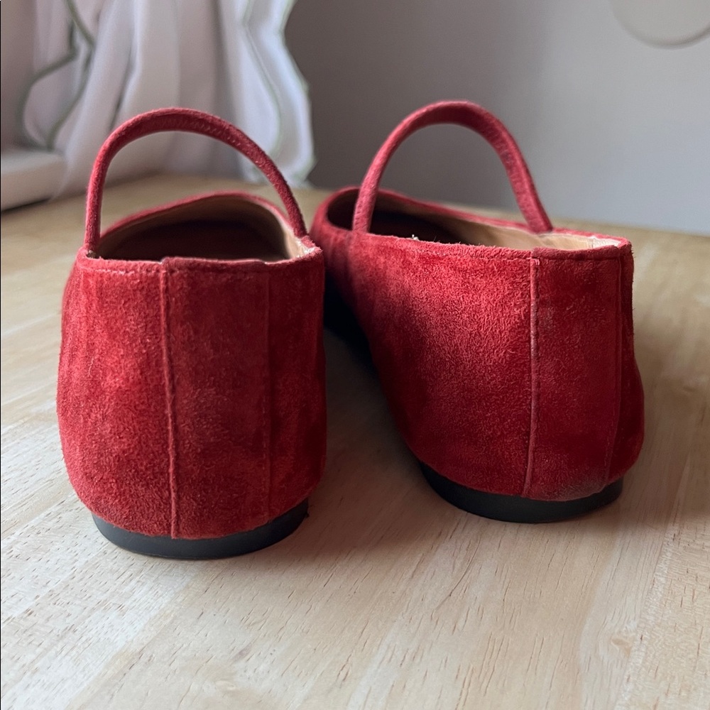 Madewell Greta Mary Jane Ballet Flat in Ruby Port size 7 - Picture 5 of 7